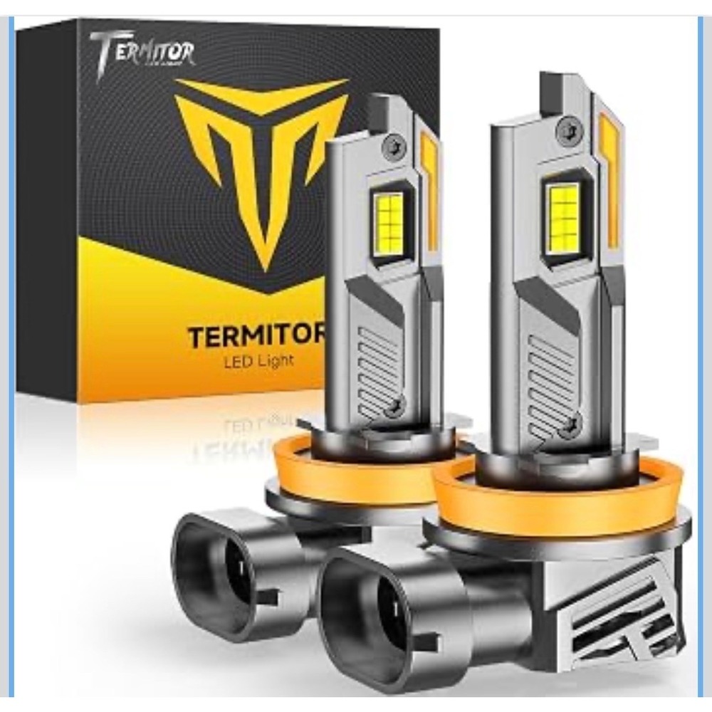 Termitor H4 9003 LED Headlight Fog Light Bulbs 120000LM 6500K 2 Pack IP68